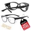Anti Fog Safety Glasses HM3 Model with Blue Light Blocking Lenses And Side Shield Anti Pollen Eye Protection