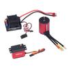 S3650 5200KV Brushless Motor Kit with 60A ESC 25KG Metal Steering Gear for 1 10 1 8 RC Car