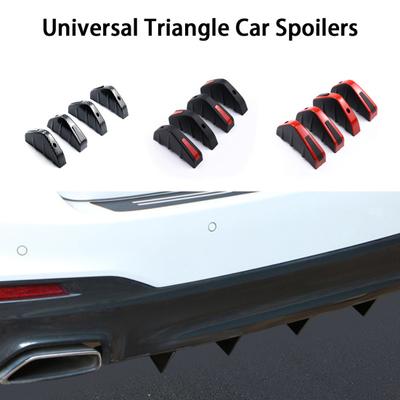 4 pièces nouvelle Modification de voiture becquet résistant à l'usure Anti-déformation Triangle universel becquet de voiture accessoire de voiture