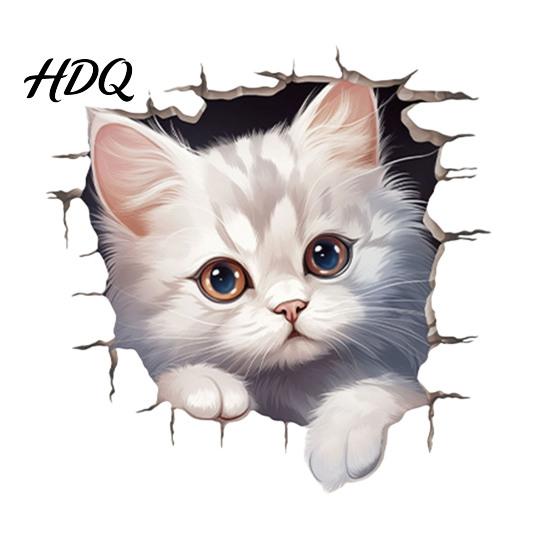 Bathroom Wall Decals Cartoon Dog Toilet Lid Sticker 3D Effect Puppy Decal for & Decorative Lid Animal Decoration Sticker Home Office Living