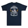 Some Grandpas Play Bingo Real Grandpas Ride Motorcycles On Back Men T-shirt