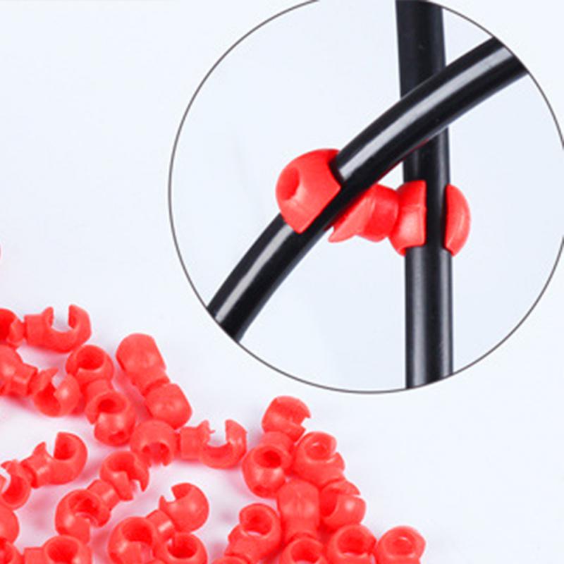 10Pz/Set Fibbia a S Clip per Cavo Freno Deragliatore Bicicletta Anello di Chiusura Rotante Clip per Cavo Freno MTB