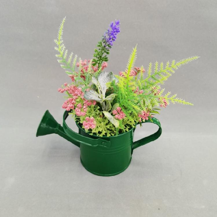 Brightly Colored Compact Watering Cans Galvanized Materials Heavy Duty Build Nonslip Grip For Terraces Plant Maintenance