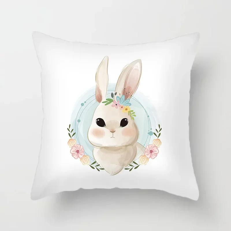 Tierdruck Kissenbezug Cartoonmuster Dekokissen Wohnzimmer Sofa Dekor Zuhause Stuhl Auto Schlafzimmer Dekorative Kissenhülle