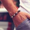 Minimalist Men Bracelet Natural 8mm Stone Vintage Buddha Braclet Homme Meditation Yoga Jewelry Lava Tiger Eyes Beaded Braslet