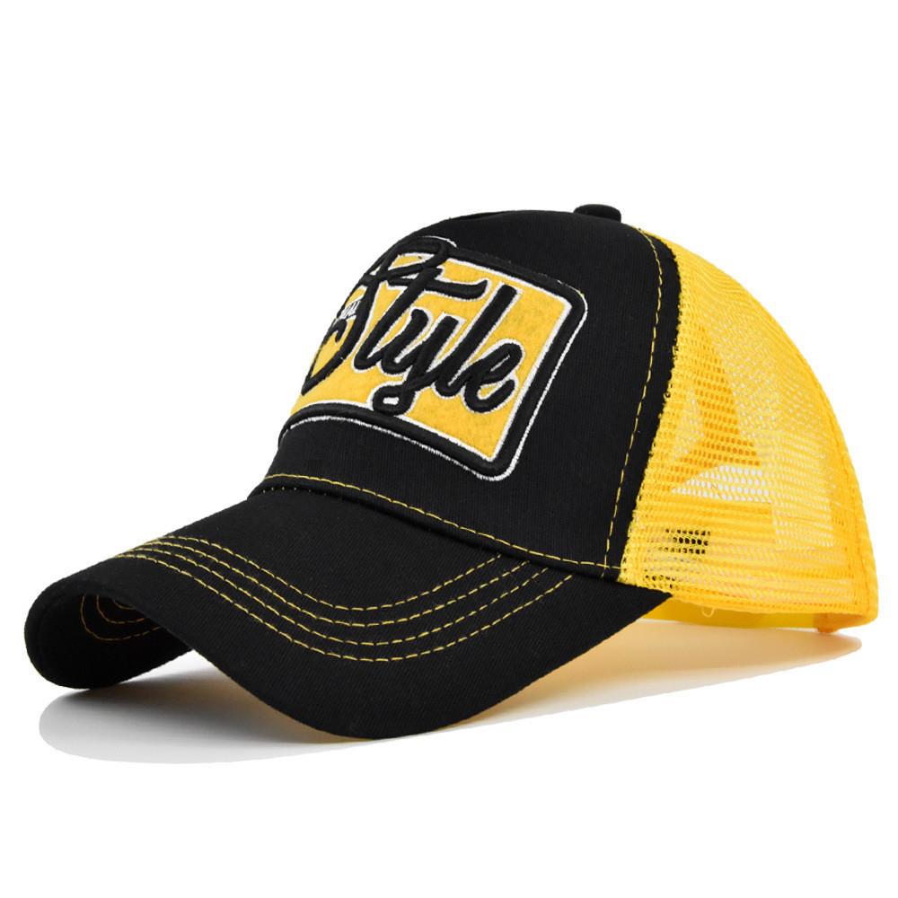 Duck Tongue Hat Style Letter Embroidered Baseball Hat Curved Eaves Sunshade Hat