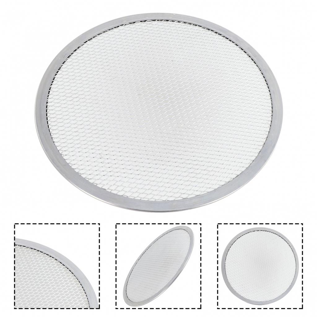 Professional Grade Aluminum Pizza Mesh Plate for Homemade Pizzas 8 Inches
