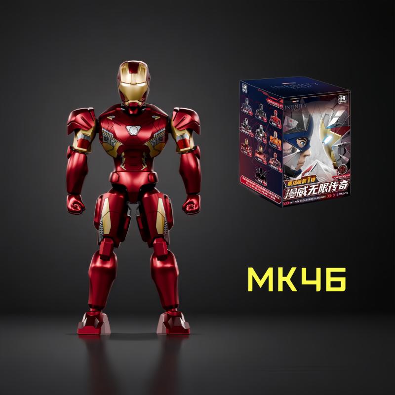 ZD Infinity Saga Action Figure Iron Man Spider Man Captain America War Machine Black Panther Assemble Collection Model Doll Toys