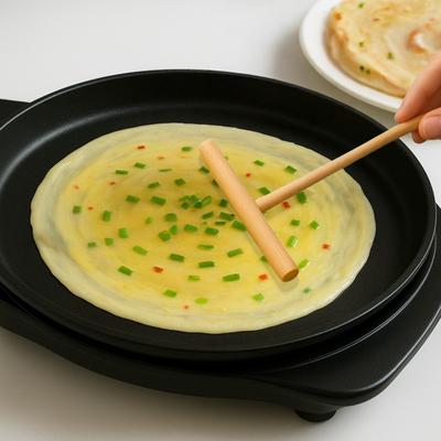 T-Shaped Practical Wooden Pancake Spreader Crepe Tortilla Rake Batter Spreading Kitchen Utensil Pie Tools Specially Supplies