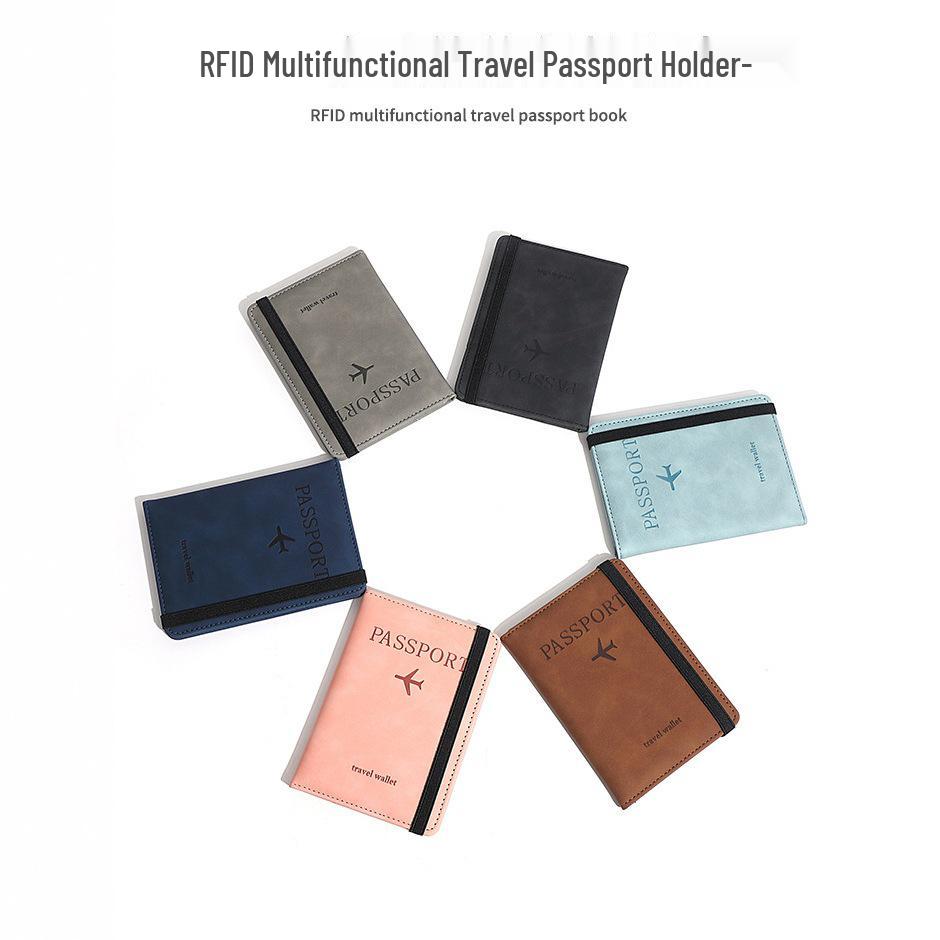 RFID Leather Passport Holder & SIM Card Organizer
