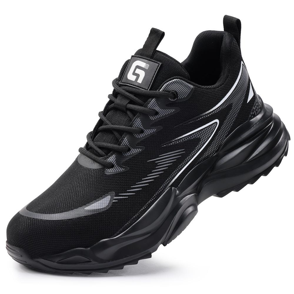

Fashion Breathable Steel Toe Safety Shoes Men Work Safety Boots Puncture Proof Sport Work Sneakers Male Construction Security Sneakers 38