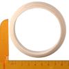 4pcs Wood Bangles 3.4 x 1 Inch Unfinished Wood Bangle Round Circle Blank Bangle Wooden Natural Wooden Circles DIY Craft Making