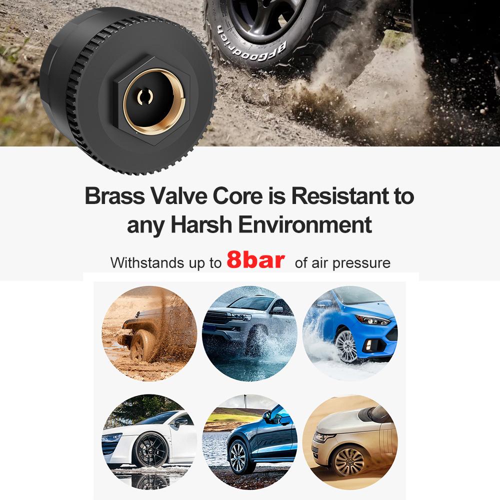 Car Tire Pressure Monitoring System TPMS Solar/USB Powered Real Time Monitor Digital LCD Display Auto Security Alarm Systems
