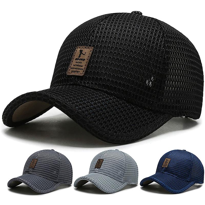 Summer Men Mesh Baseball Cap Sunhat Outdoor Summer Breathable Men Baseball Hat