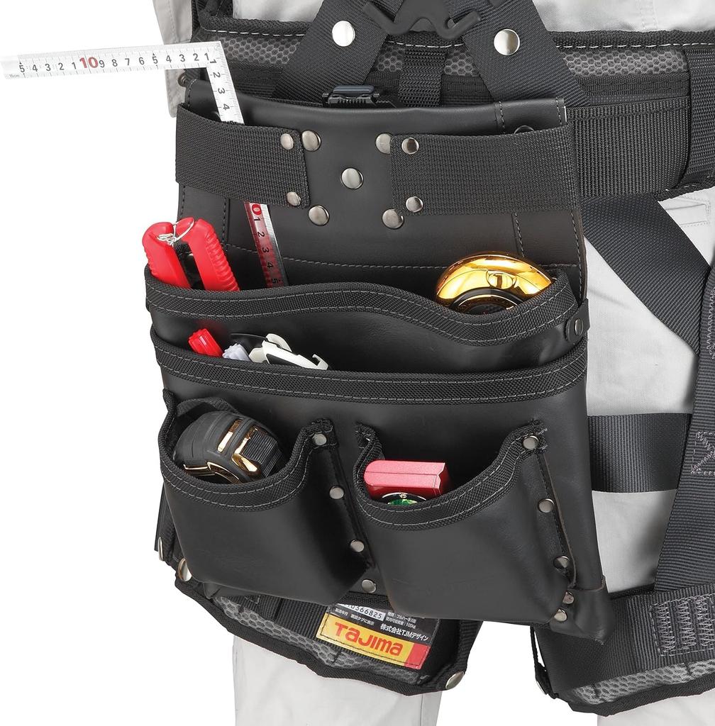 Tajima Safe System Abnehmbarer Gürtel Echte Große Nägel Aus Strapazierfähigem und Flexiblem Echten Rindsleder Einfach anzubringen und kann an einem