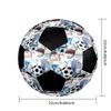 Soccer Ball Colorful Machine Stitched PVC Size 5 Team Training Competition Ready Durable High-Bounce Cool Sports Gift
