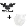 Windshield Windscreen Yamaha MT-09 Motorcycle Anti-Wind Protection Clear Smoke Tinted Black Gray Options With Mounting Bracket