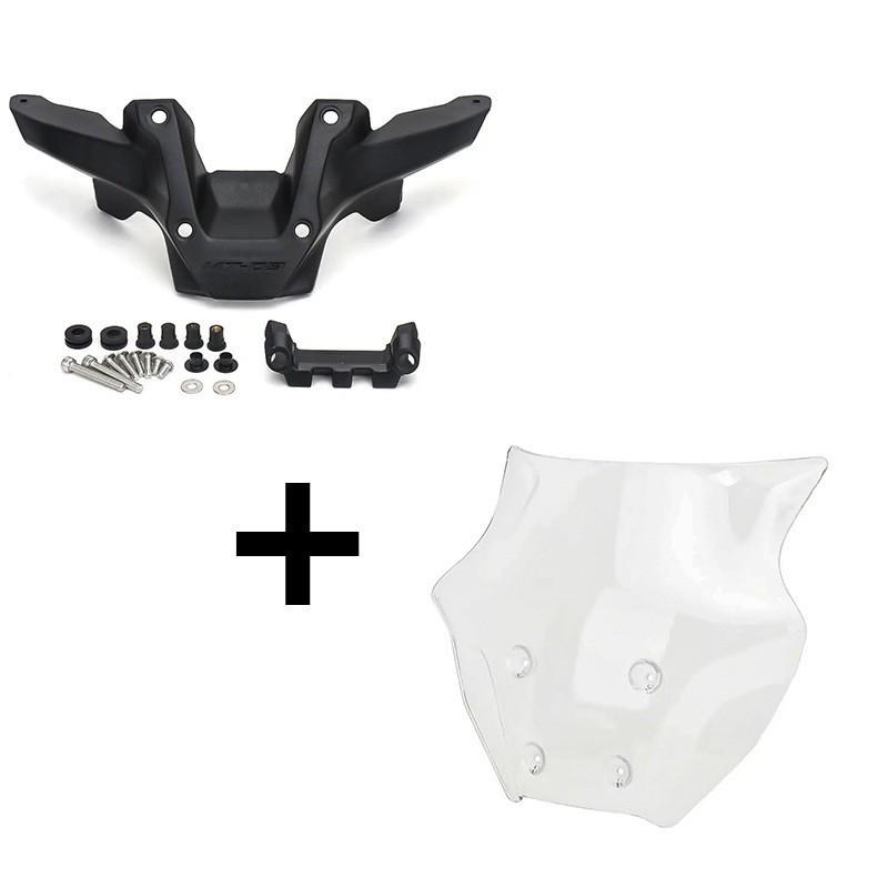 Windshield Windscreen Yamaha MT-09 Motorcycle Anti-Wind Protection Clear Smoke Tinted Black Gray Options With Mounting Bracket