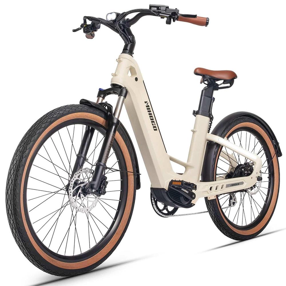 Carbonfaser Elektrofahrrad MIHOGO Air 26" 750W Motor 2x48V 9.6AH Doppelakku Maximale Reichweite 200Km Last 120KG