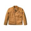 Herren gewaschene Canvas Arbeitsjacke Weizenbraun A4245-P47