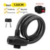 Five-Digit Combination Anti-Theft Steel Cable Lock for Bicycles and Helmets