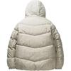 Anta Comfortable Casual Simple Loose Hooded Zipper Letter Print Down Jacket Men Outerwear Wood-Color 152448904N-1