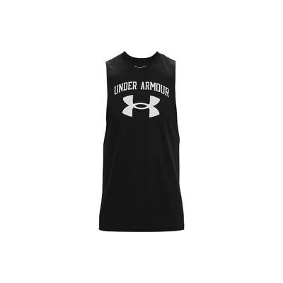 Großer Logo-Print Locker Atmungsaktiv Trainings-Tank Herren Tops Schwarz 1365205-001