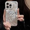 Feather Luster Phone Case for Samsung A53 A14 A33 A12 A32 S24 S23 Plus S20 S21 FE for iPhone 17 15 16 13 Pro 17 16 Pro Max Butterfly Bow Phone Case