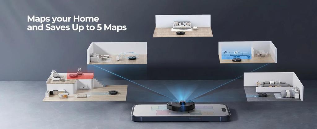 New Laresar 01 Robot Vacuum Cleaner Mop LDS Lidar Navigation 5000Pa Smart Planned Mapping Home Floor Washing Carpet Pet Hair Clean