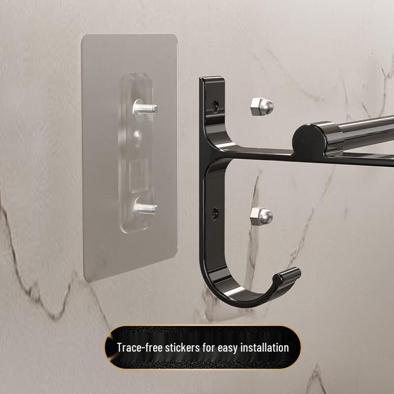 Bohrfreier Handtuchhalter aus Aluminium