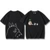 2025 Nova Camiseta Hayao Miyazaki Anime Chenzhisuke Camiseta de Desenho Animado Verão Meu Vizinho Totoro Camiseta Tops