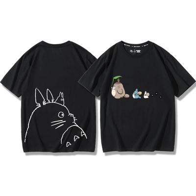 2025 New  Shirt Hayao Miyazaki Anime Chenzhisuke Cartoon T-shirt Summer My Neighbor Totoro T-shirt Tops