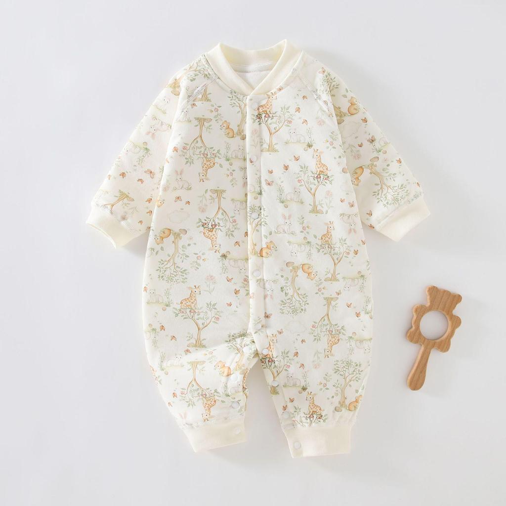 40g Thin Cotton Toddler Jumpsuit: Universal Warm Casual Romper for Infants, Boys and Girls, Autumn/Winter