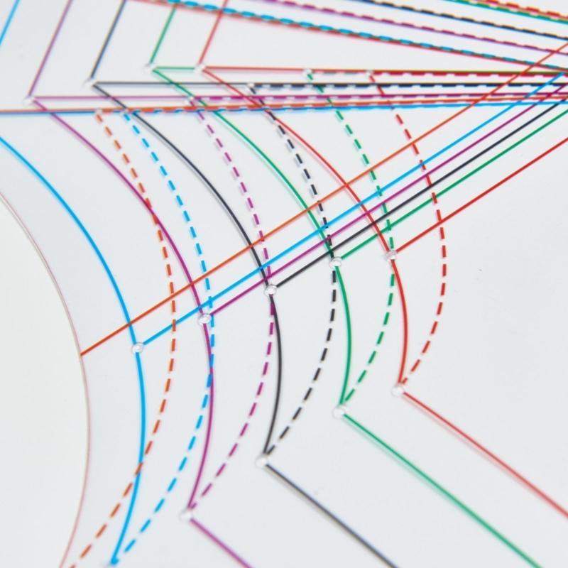 Multi-Size Dressmaking Ruler Dress Ruler Dress Pattern Template Easy to Use Sewing Tool for Sewing Efficiency