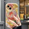 Phone Case: 2D flat design suitable for iPhone 18 17 16 15 14 13 Pro protective case, with winged donut, perfect Christmas and Halloween holiday gift