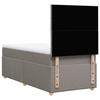 Box Spring Bed with Mattress Taupe 80x200 cm Fabric