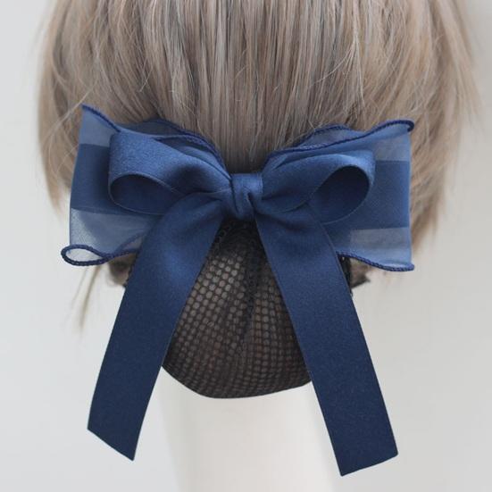 Rete per Capelli Fiocco Decorazione Tessuto Resistente Rete per Capelli Acconciatura Semplice Fiocco per Capelli Decorazione Uso Quotidiano Festa Uscita Accessori per Capelli