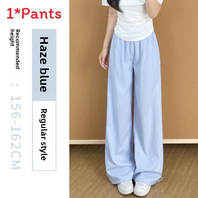 American Style Work Pants For Women With High Waist Loose Fit Breathable Fabric For Casual Daily Wear