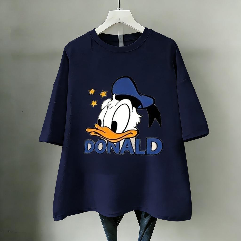Disney Donald Duck Tričko Dámské Pánské Krátký Rukáv Bavlna 2026 Léto Y2k Vintage Kreslený Grafický Tričko Ležérní Streetwear Vrcholy