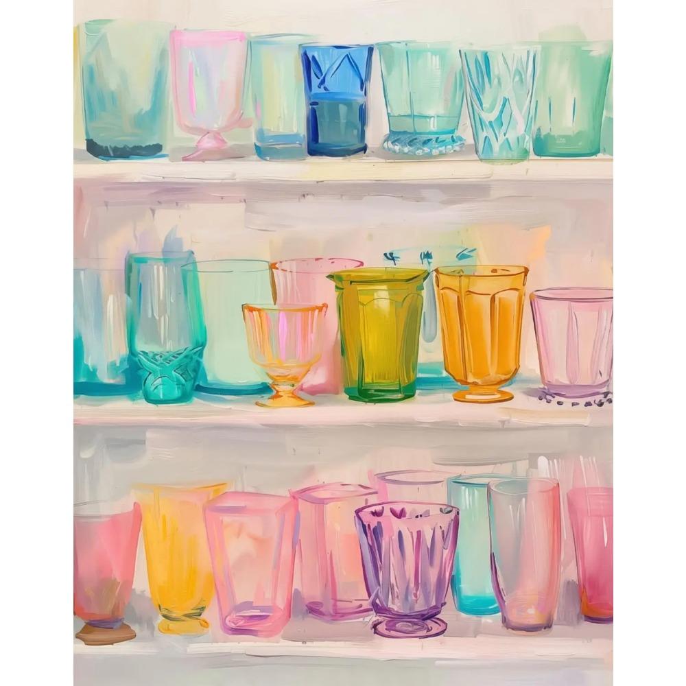 Colorful Summer Popsicle Poster Still Life Dining Room Breakfast Food Prints Canvas Painting Wall Art Picture Home Kitchen Decor