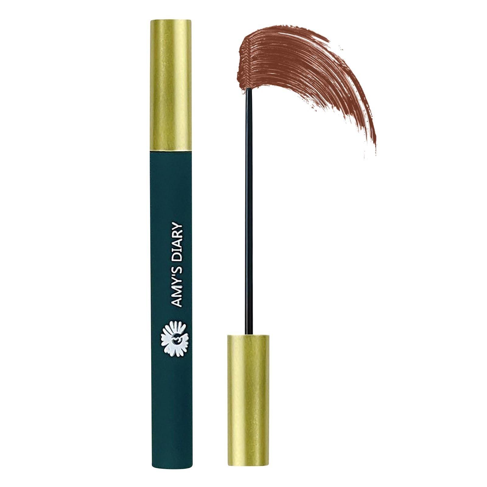 

Тушь водонепроницаемая и устойчивая к поту. Длинная и завивающаяся тонкая головка кисти толстая и длинная, не размазывается. One Size коричневый