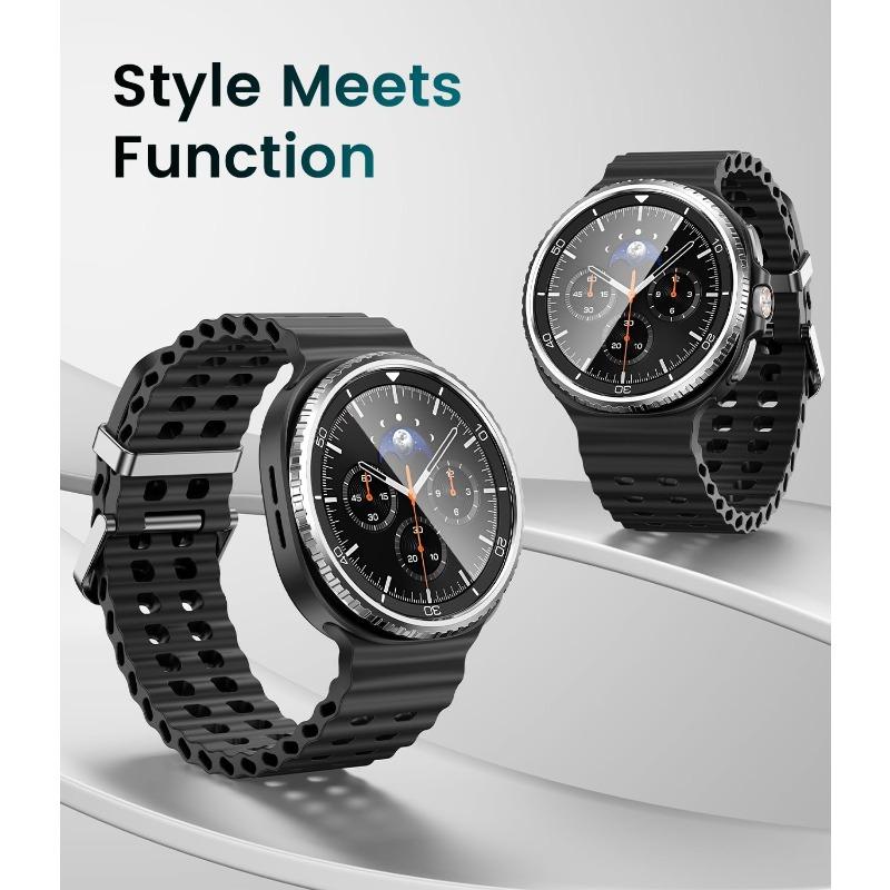 Μεταλλικό Κάλυμμα Στεφάνης για Έξυπνο Ρολόι Samsung Galaxy Watch 8 Classic 46mm Δακτύλιος Προστασίας Θήκη Διακόσμηση Αξεσουάρ Galaxy Watch8 Classic