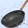 Kombach 32cm Deep Nitrogen Anti-Rust Iron Wok Set