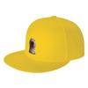 Fashion  PupperNelson  Photo Meme Face Flat Brim Sun Hat  Trucker Cap Black Cap