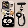 3D Coal Ball Apple 17 Pro Max Phone Case 17 Pro with Lanyard 17 Cute Air Silicone 16 Full Coverage Soft Case