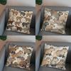 2D Capybara Pattern Cushion For Cozy Decor Pattern Cushion Cover Suitable For Sofa Bedroom Car Pillow Cover