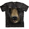 Bear Face Cubs Family Grizzly Bears Ursa The Mountain Black Cotton T-Shirt S-5X