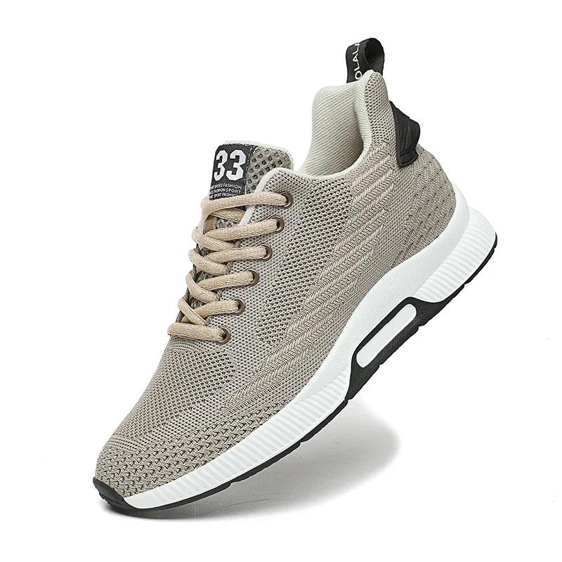 Mens Sneakers Fashion Comfortable Running Shoes Outdoor Classic Casual Shoes Men Mesh Sport Shoes Wear-Resistant Waling Sneakers