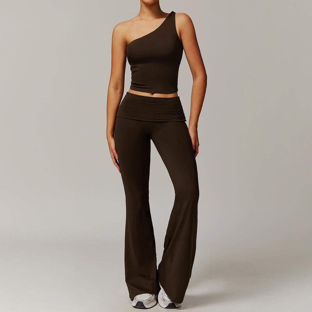 JYL Brushed Yoga Set Casual Comfortable Running Outfit