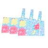 3pcs Cloth Diaper Bag Zippered Pocket Water Resistant Printed Reusable Travel Beach Pool Yoga Gym